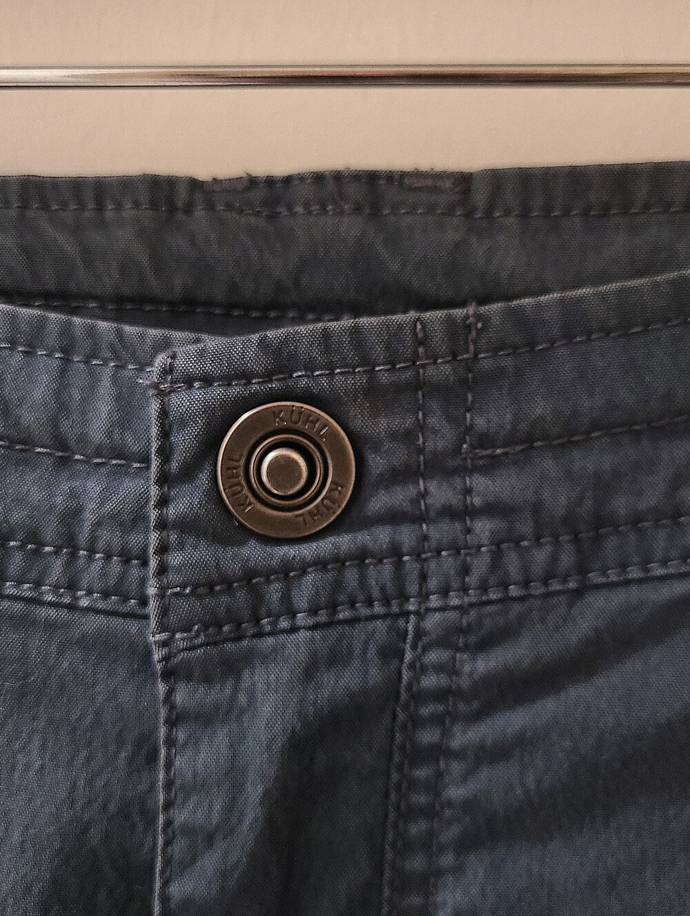 KUHL Stretch Cargo Pants Blue SPLASH Roll-Up Sz 18 Wide Cabincore Active - Picture 7 of 16